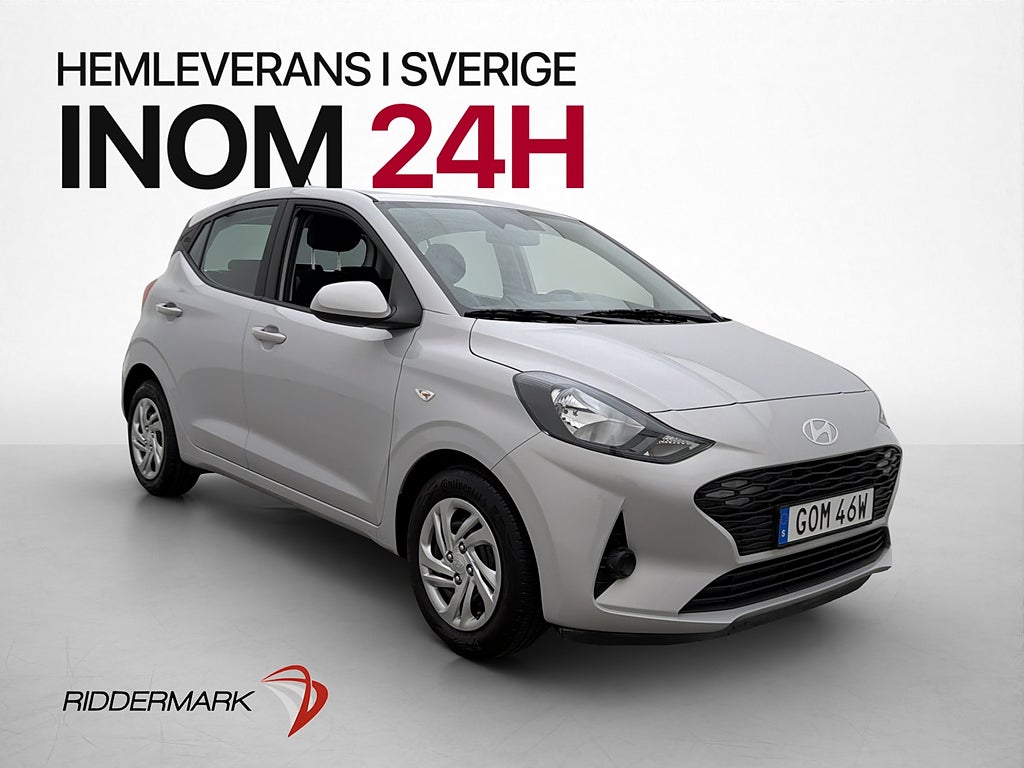 Hyundai i10 1.0 63hk Cockpit Kamera CarPlay Rattvärme