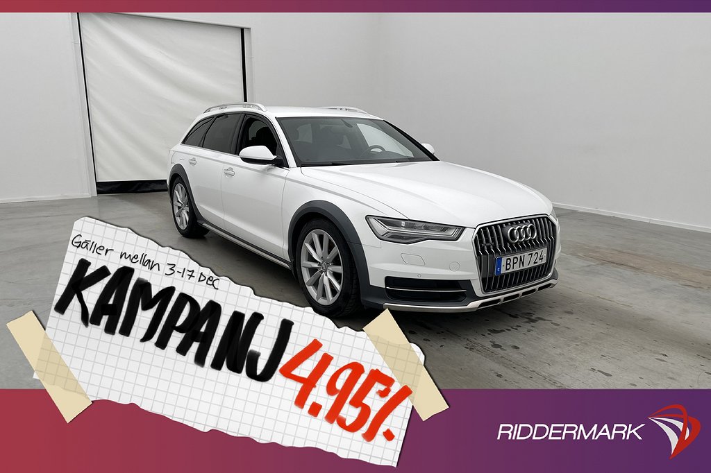 Audi A6 Allroad V6 Q 218hk Värmare Luftfjädring 4,95% Ränta