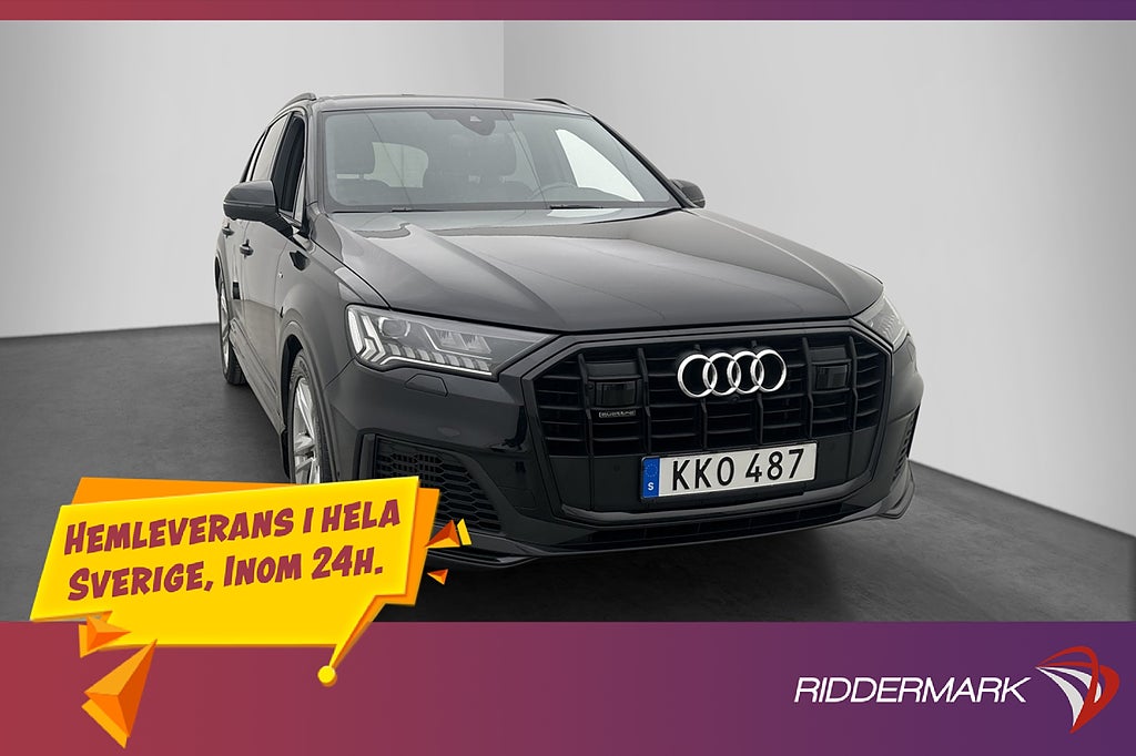 Audi Q7 60 TFSI e 456hk Quattro S-Line Pano Drag 360° Luft
