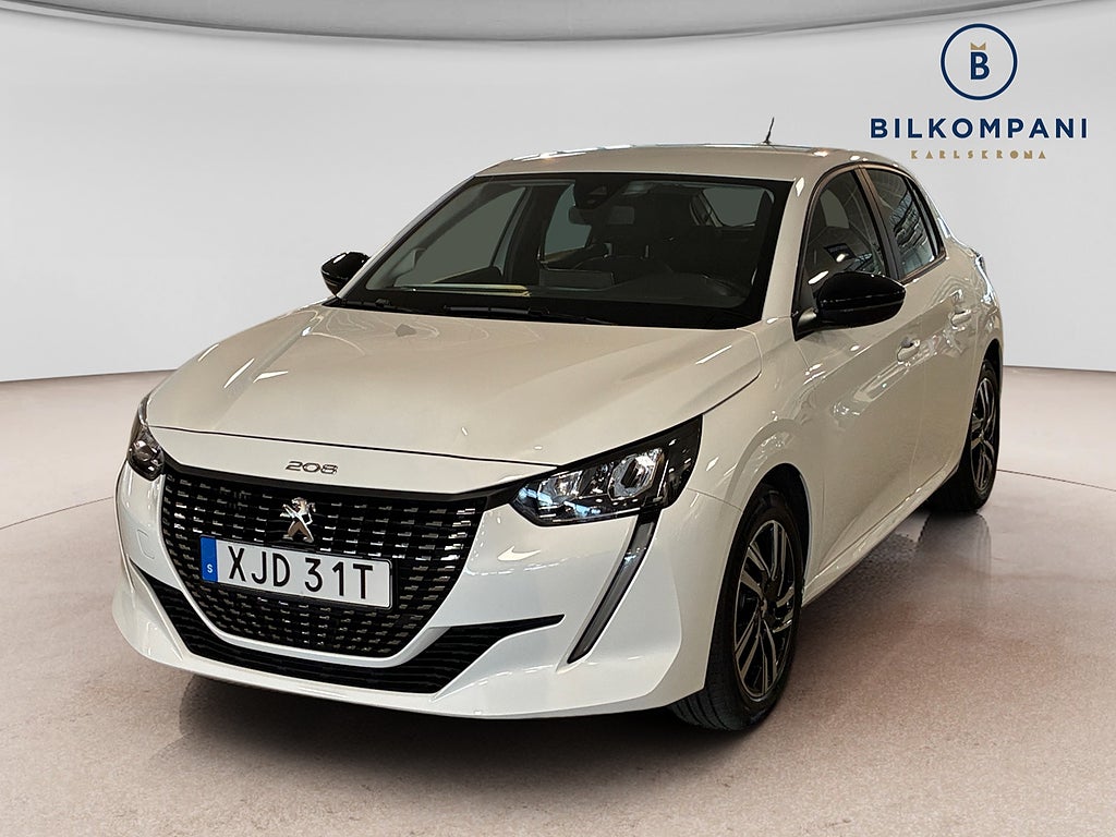 Peugeot 208 100hk Automat P-sensorer Carplay Fullservad Låga mil 2022