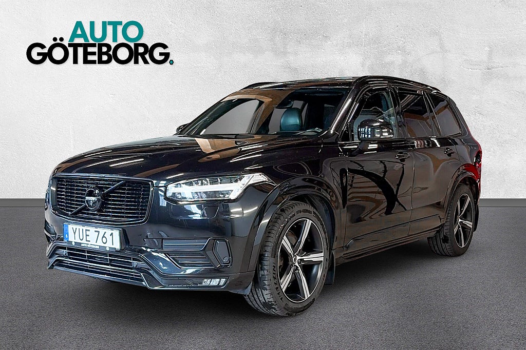 Volvo XC90 7-seater D5 AWD R-Design HUD B&W-Ljud Drag Pano Servad 