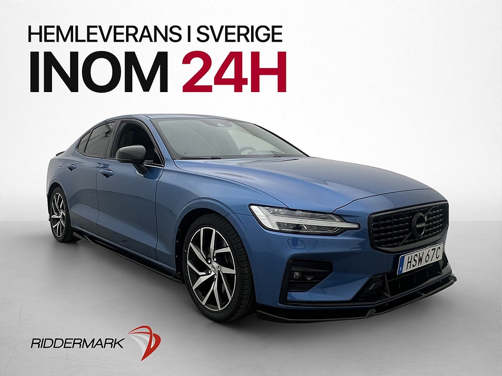 Volvo S60 T5 250hk R-Design VOC Pano Värmare Kamera CarPlay