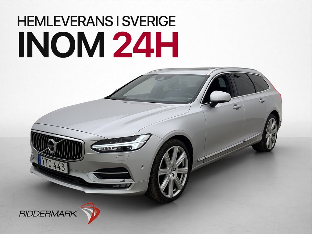 Volvo V90 D5 AWD 235hk Inscription B&W Pano 360° HuD Värm