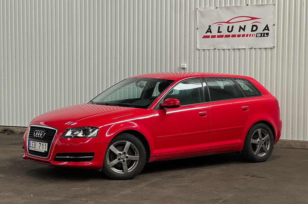 Audi A3 Sportback 1.4 TFSI Attraction,Comfort,Värmare,Dragkrok