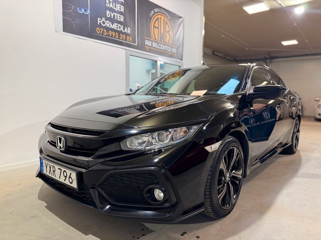 Honda Civic 5-dörrar 1.0 Elegance Euro6 Ny Kamremstse Servad