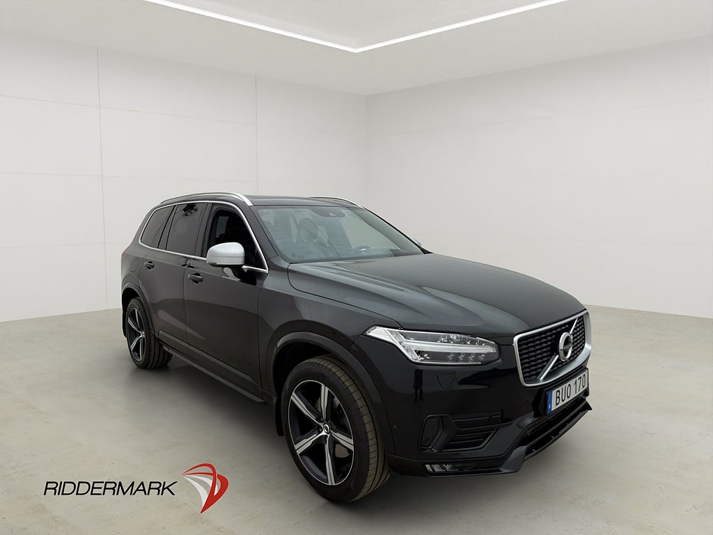 Volvo XC90 D5 AWD R-Design 7-Sits B&W Pano Luft HUD 360 Drag