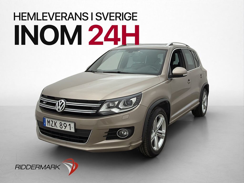 Volkswagen Tiguan 2.0 TDI 4M R-Line Pano D-Värm 1-Brukare