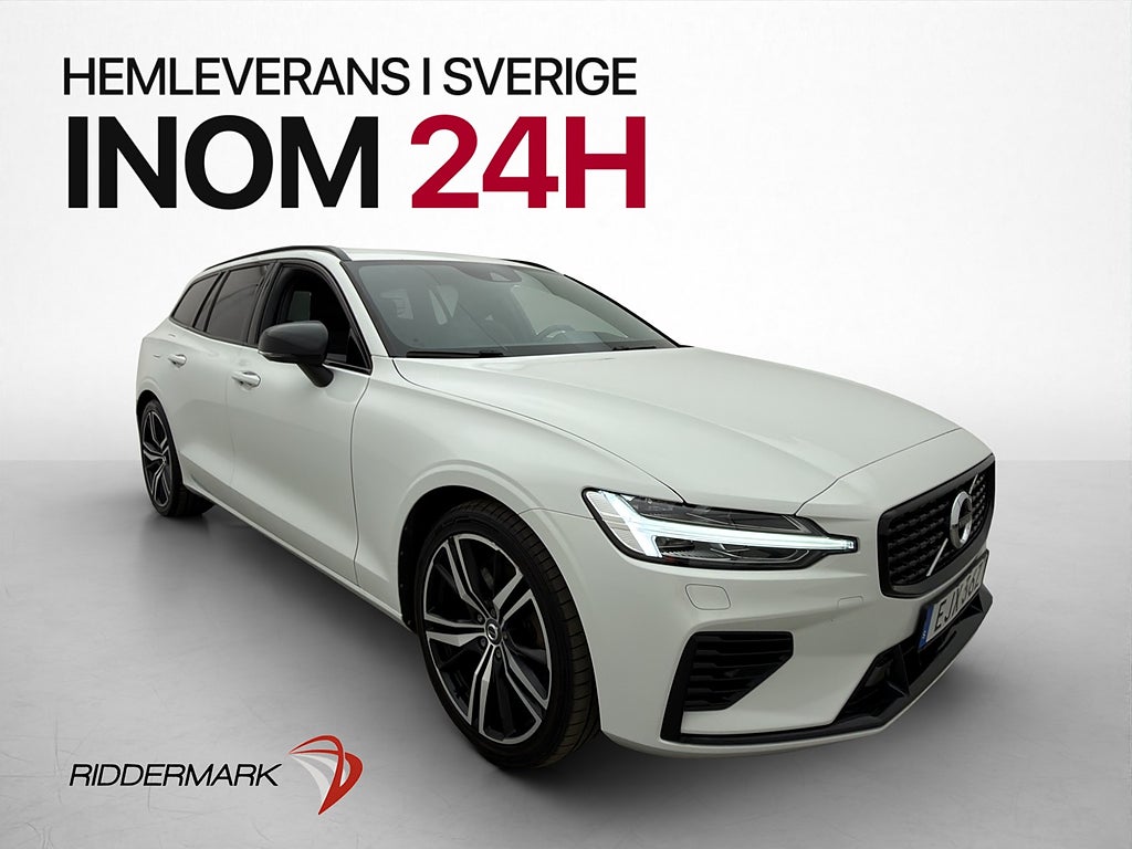 Volvo V60 Recharge T6 AWD 350hk R-Design Drag Kamera Värmare