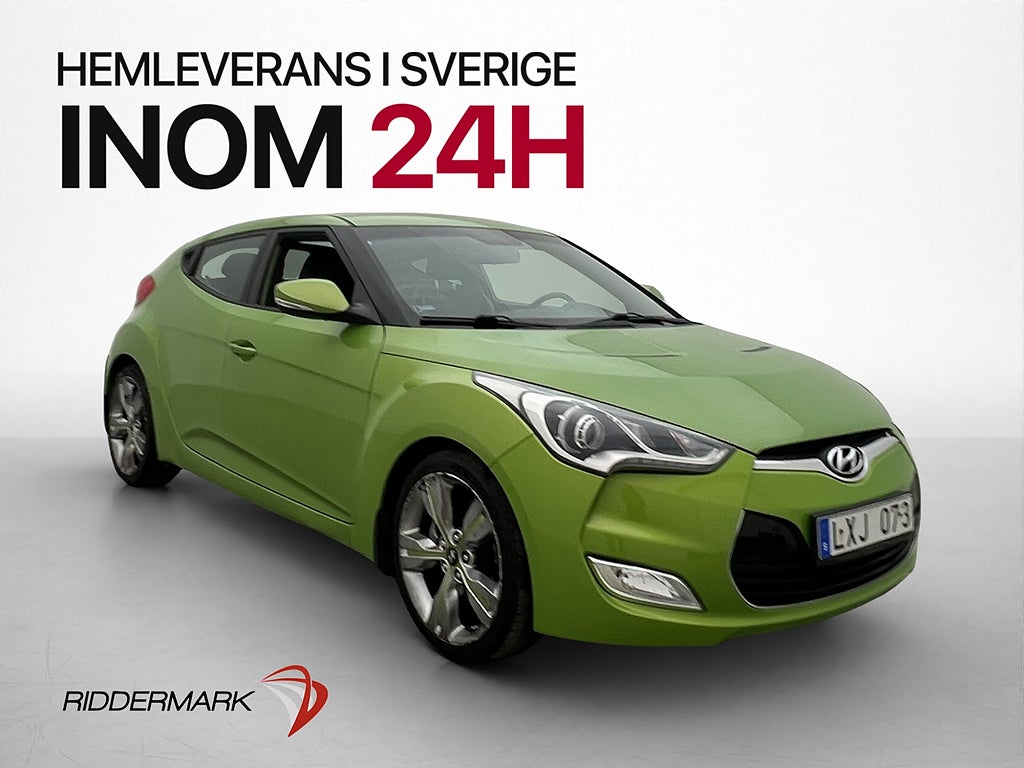Hyundai Veloster 1.6 GDI Kamera Navi Halvskinn Nyservad
