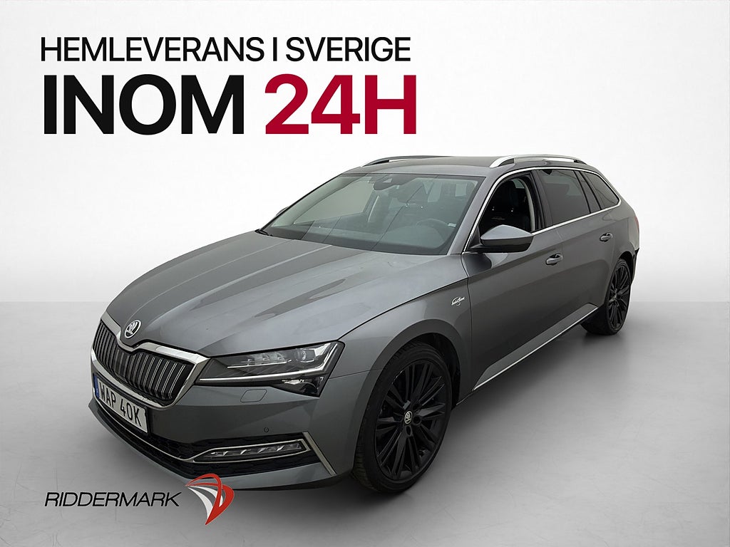 Skoda Superb PHEV L&K Skinn Cockpit Canton Värmare Dragkrok
