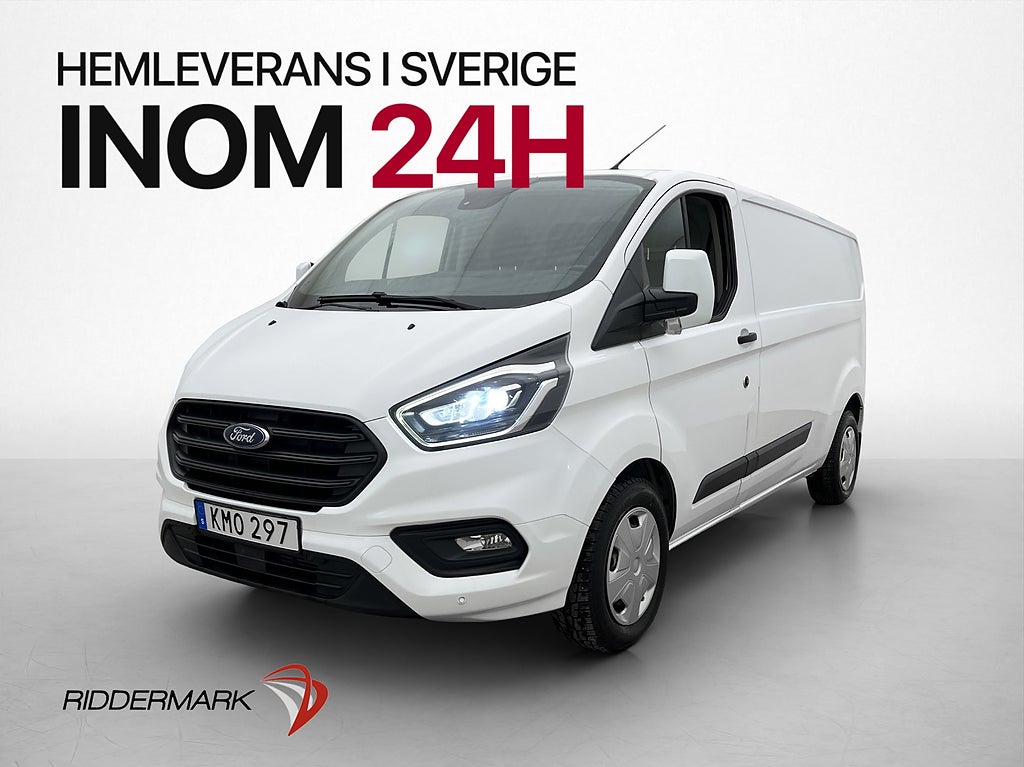 Ford transit-custom L2 130hk Värmare Dragkrok 3-Sit PDC Moms