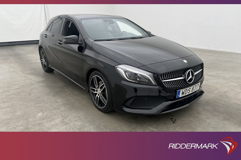 Mercedes-Benz A 180 122hk AMG Night Package Halvskinn  Navi