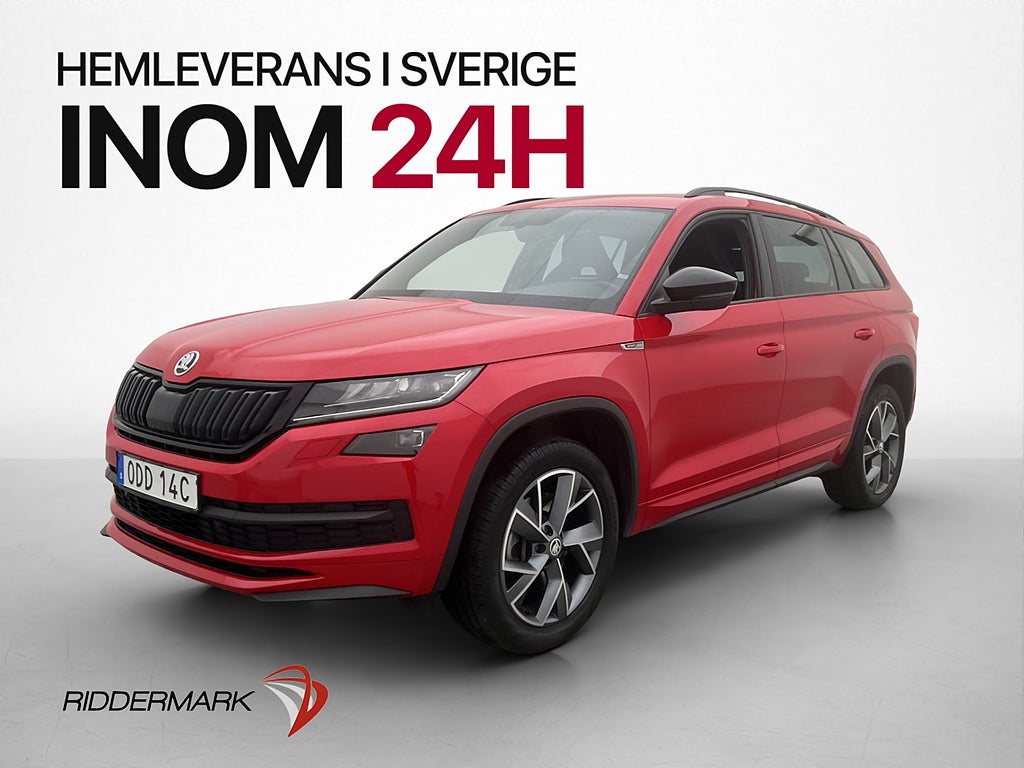 Skoda Kodiaq 2.0 TSI 4x4 Sportline Värmare CarPlay Kamera