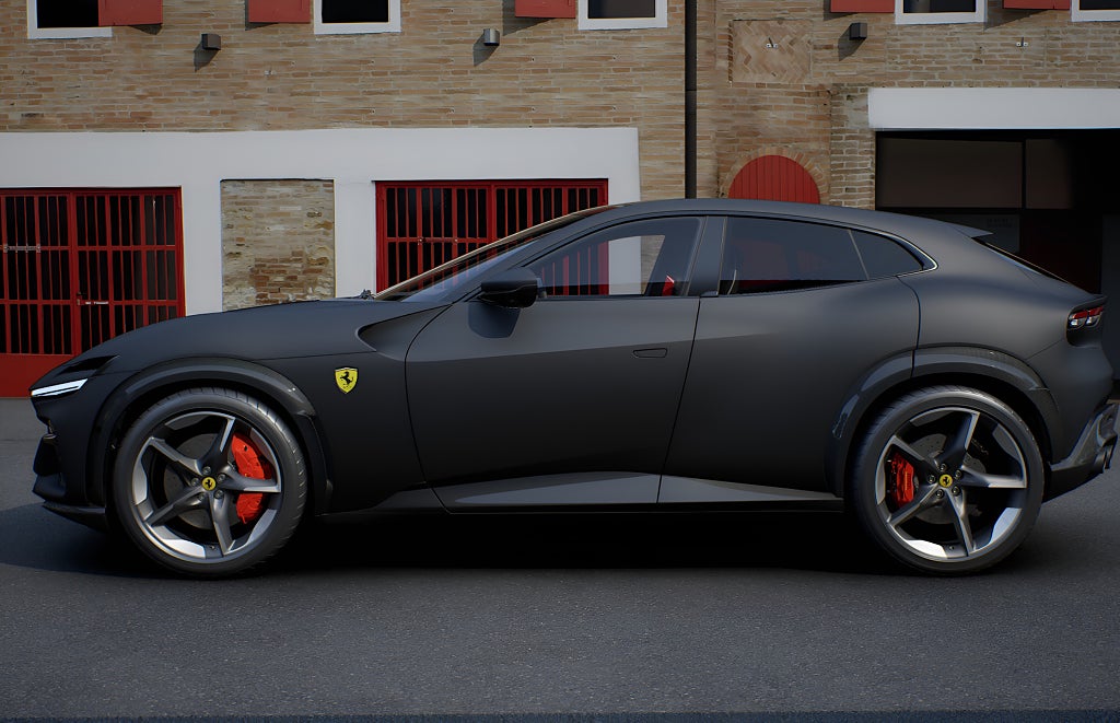 Ferrari Purosangue MOMS Nero Daytona Full Carbon Pano 23" Liftsystem Bur
