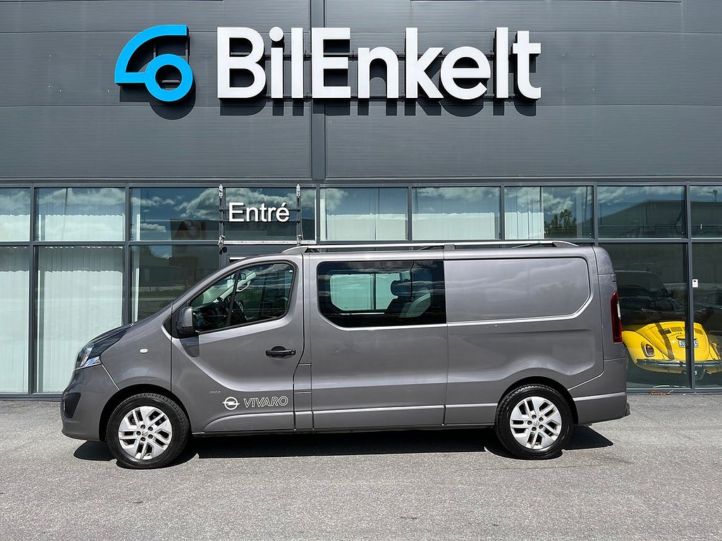 Opel Vivaro Crew Van 6-sits Drag Värmare B-Kamera 120hk