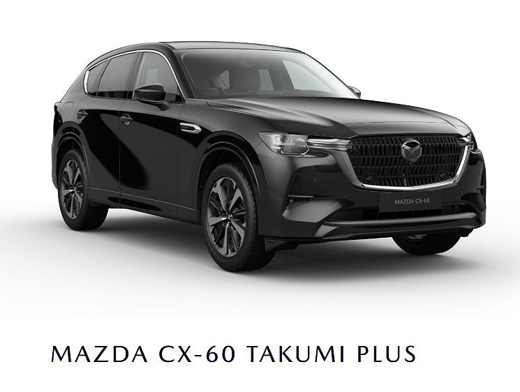 Mazda CX-60 PHEV 4WD /Takumi Plus/ Glastak/ Vitt Nappaläder