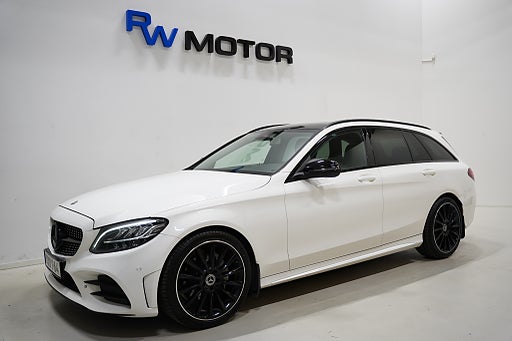 Mercedes-Benz C 220d AMG Burm® Pano B-kamera D-värm Drag RÄNTA 2,95%