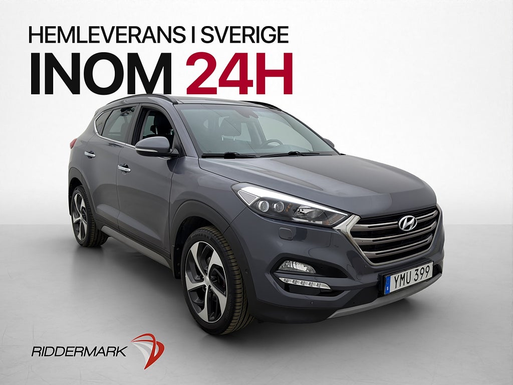 Hyundai Tucson 1.6 T-GDI AWD Pano Kamera Skinn Rattvärme