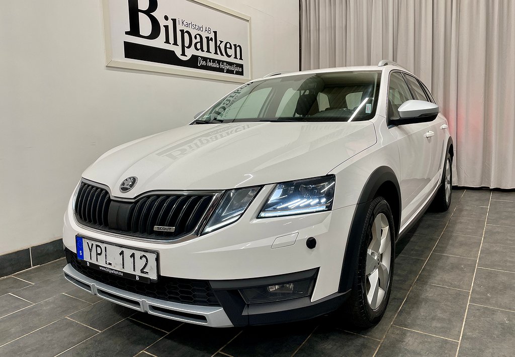 Skoda Octavia Scout 2.0 TDI 4x4 Euro6 150hk VÄRMARE/ CARPLAY