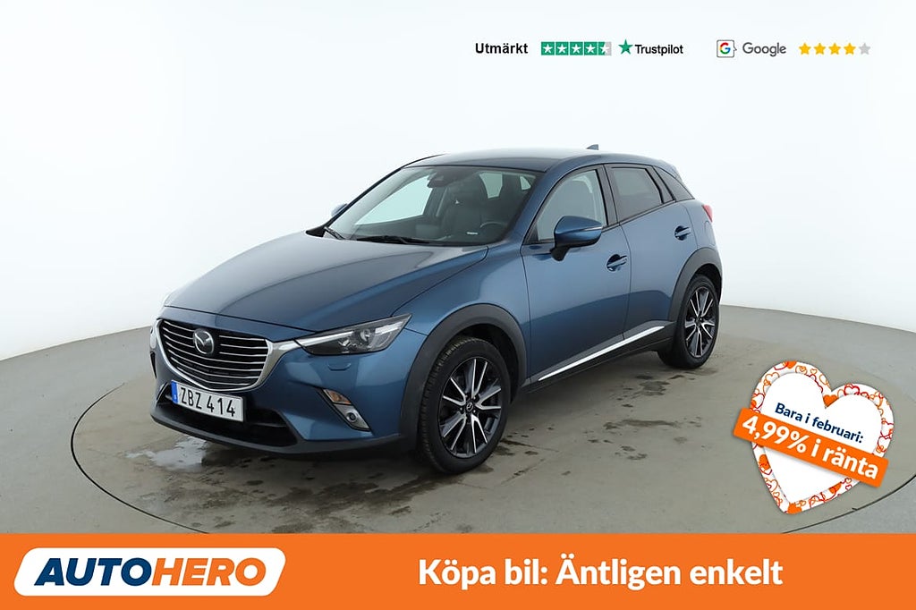 Mazda CX-3 2.0 Skyactiv-G Optimum / BOSE, Backkamera, Dragk...