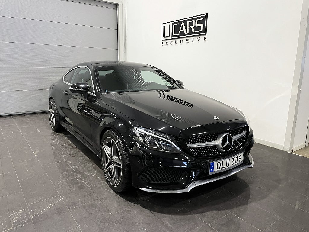 Mercedes-Benz C 200 Coupé AMG Burmester M&K-Värm Kamera Navi  