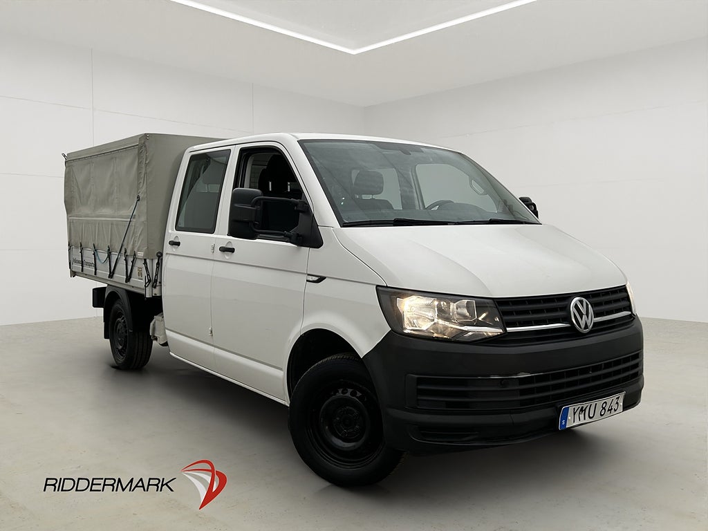 Volkswagen Transporter Dubbelhytt Flak Värm Drag B-Kam Moms