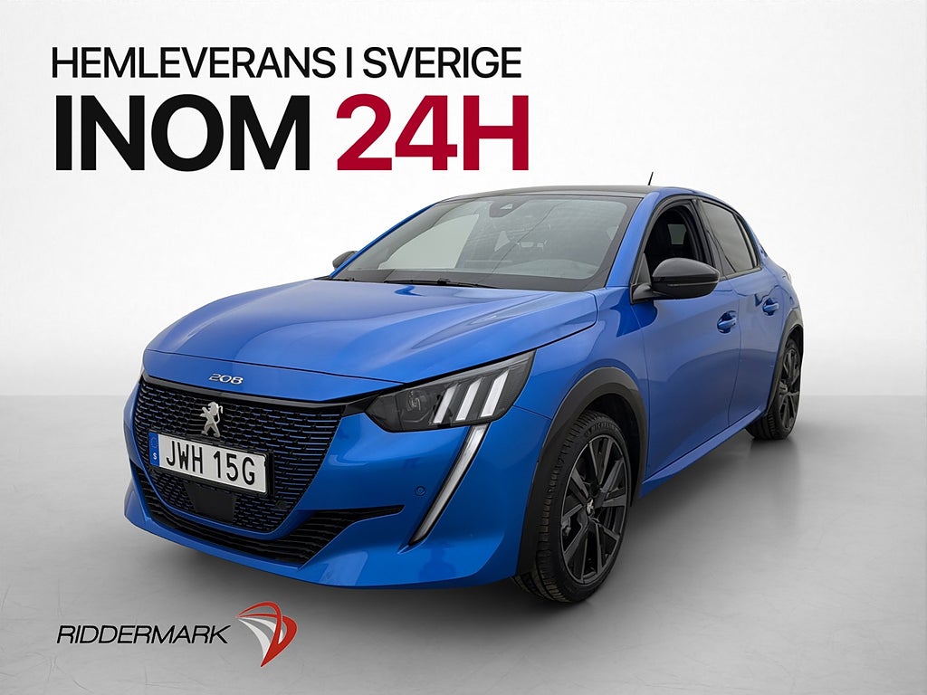 Peugeot E-208 50 kWh 136hk GT Kamera Navi Elstol CarPlay CCS