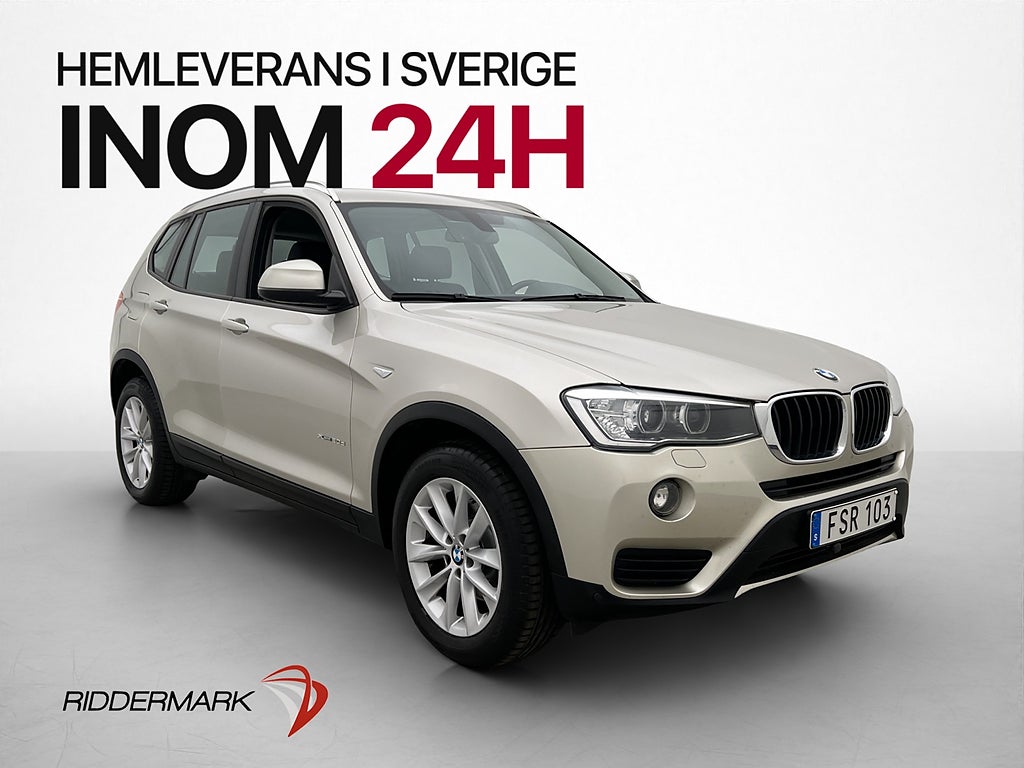 BMW X3 xDrive20d 190hk M&K Värmare Sensorer Dragkrok