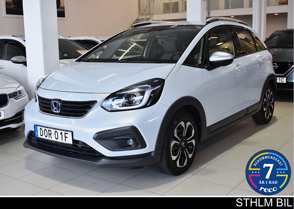 Honda Jazz Crosstar e:HEV HYBRID Carplay B-kam 4.95% RÄNTA Moms