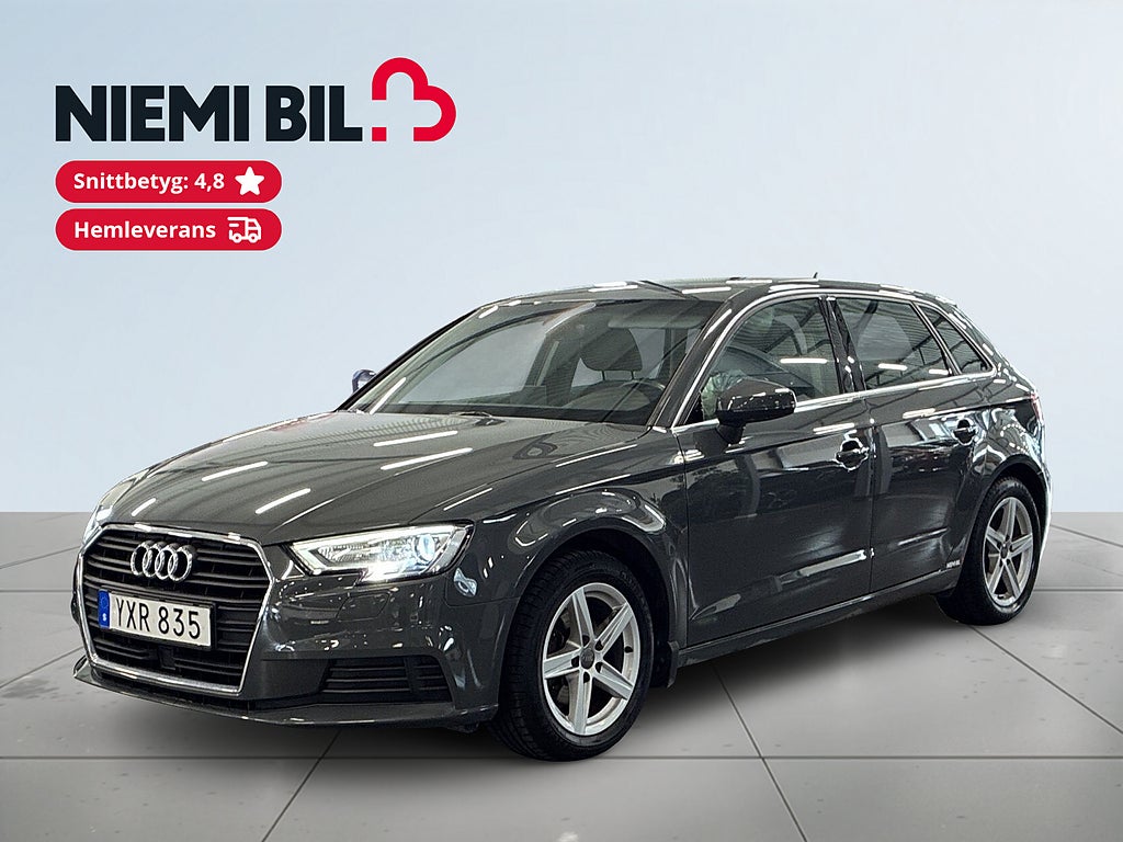 Audi A3 Sportback 1.0 TFSI S&V-hjul/Bluetooth/Farthållare