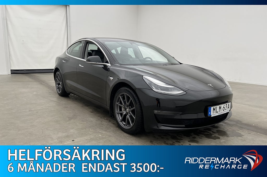 Tesla Model 3 Long Range 287hk Svensksåld Autopilot