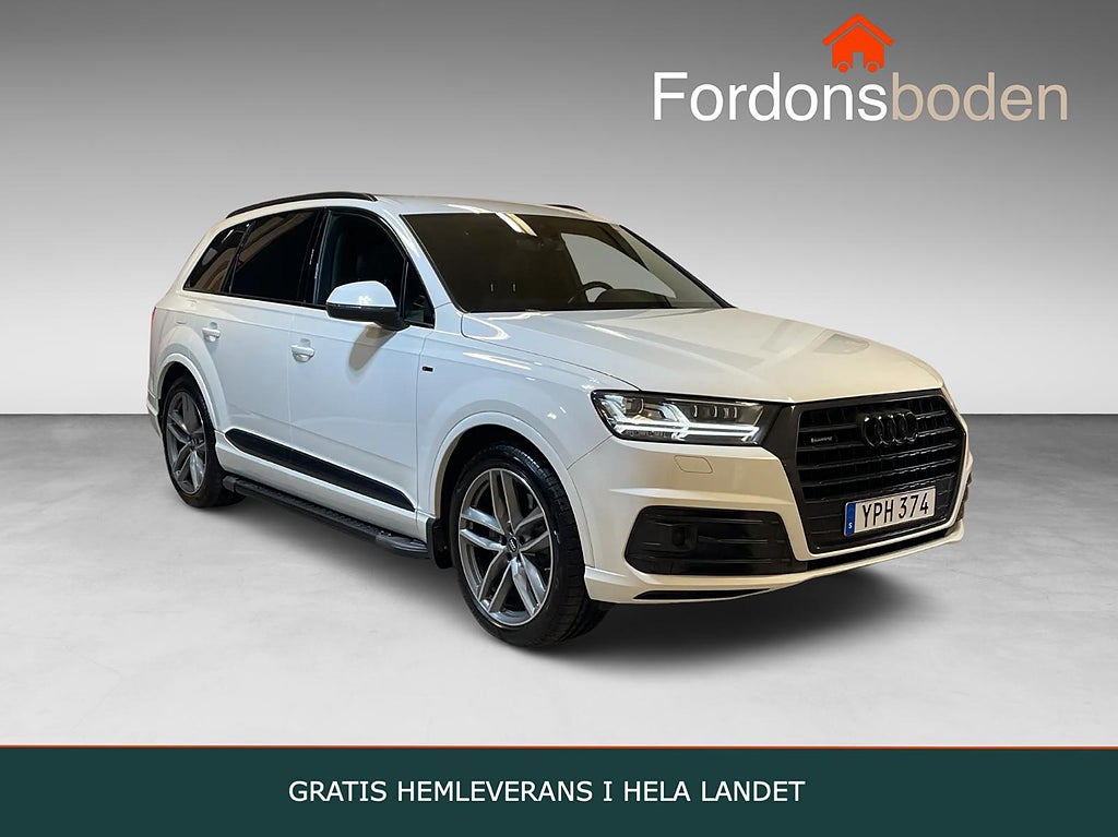 Audi Q7 3.0 TDI Q S-Line 7-Sits Drag Bose Cockpit Matrix 272hk