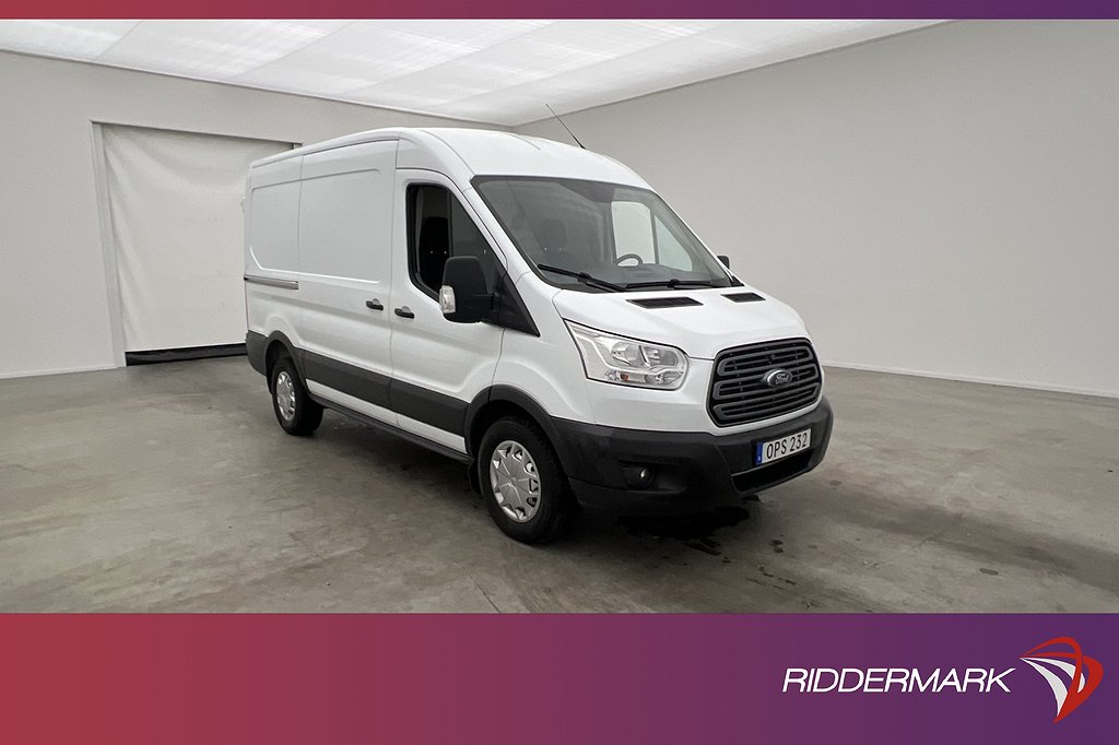 Ford Transit 350 L2H2 Värmare Dragkrok PDC 1-Ägare LÅGMIL