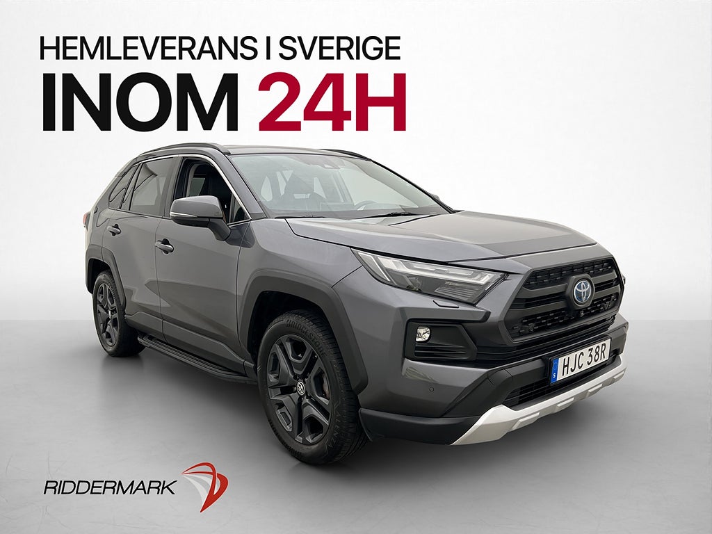 Toyota RAV4 Hybrid AWD 222hk Adventure 360° Skinn Dragkrok