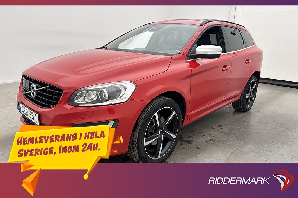 Volvo XC60 D3 R-Design Två-Bruk Pano VOC Värmare Kamera Drag