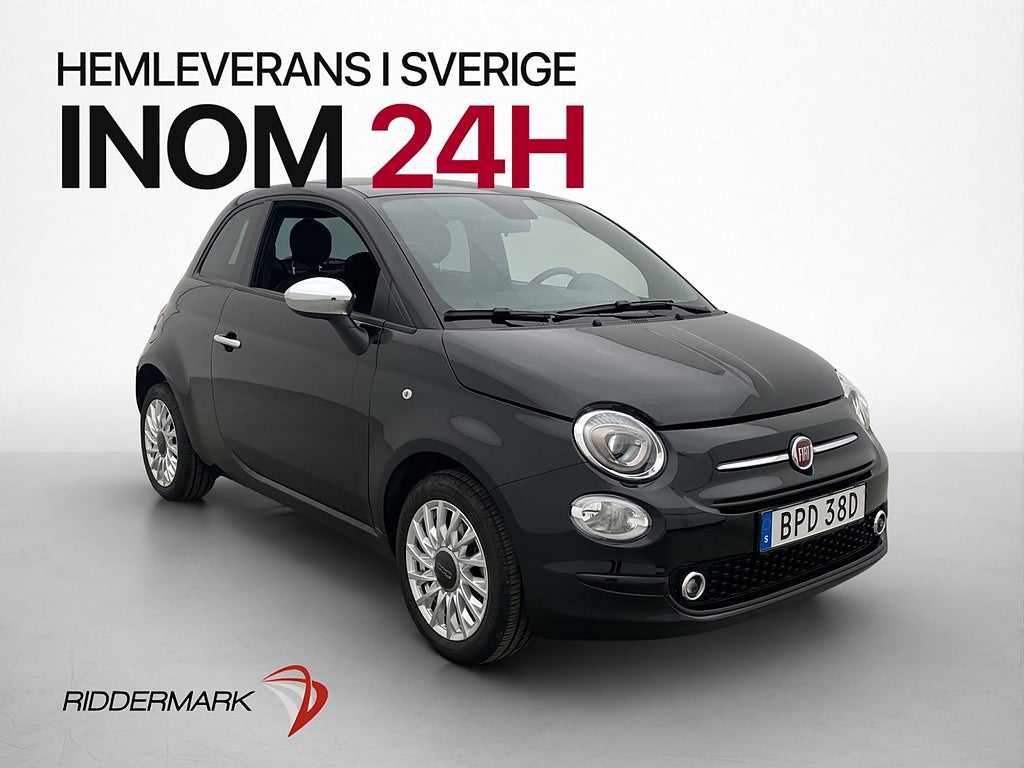 Fiat 500 Hybrid 70hk Bluetooth Farthållare