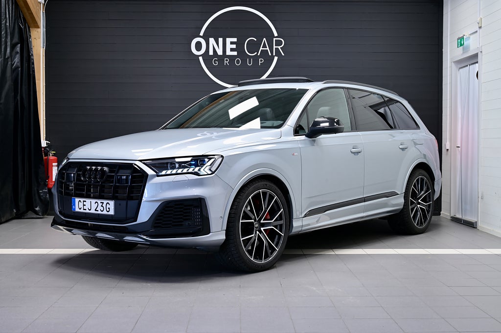 Audi Q7 60 TFSI e quattro S Line MOMS Pano B&O HuD Nyservad