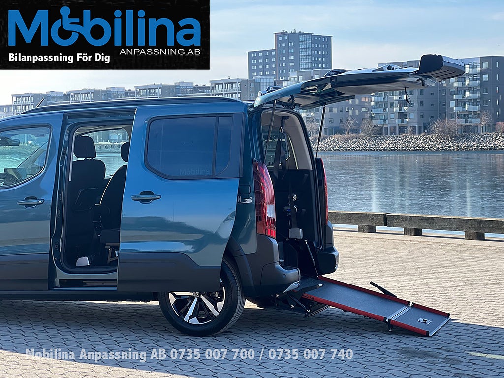Peugeot Rifter Handikappanpassad Rullstolsbil 2025