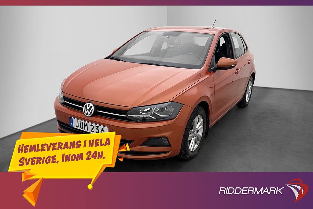 Volkswagen Polo 1.0 Cockpit Beats CarPlay Sensorer Halvskinn