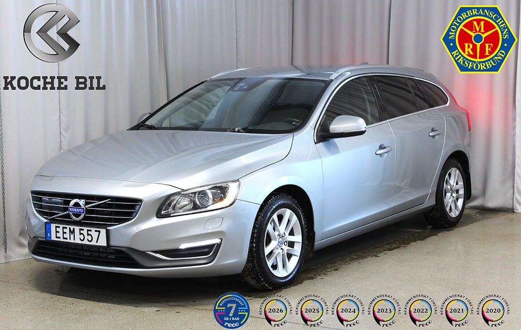 Volvo V60 D4 181HK Summum. Värmare, S&V-hjul, Skinn, Drag