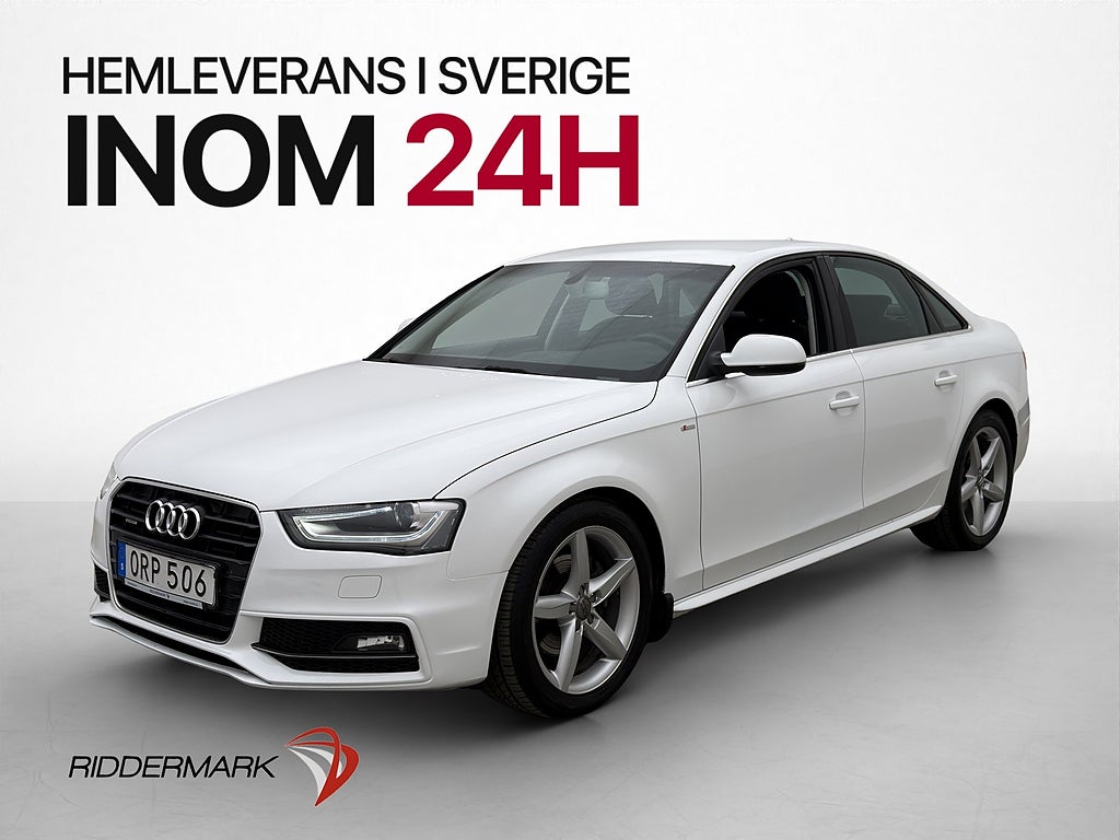 Audi A4 Sedan 2.0 TDI Quattro 190hk S-Line En-brukare