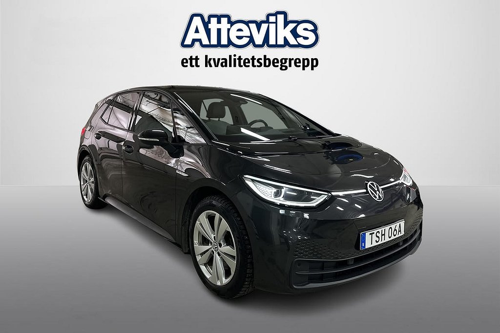 Volkswagen ID.3 Pro S |KAMPANJRÄNTA 3,95%| 77KWH/Kamera/Headup/Longra...