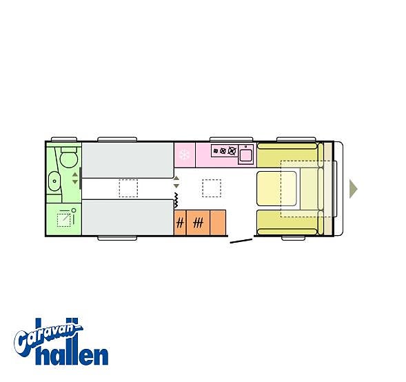 Adria ADORA 663 UT Pluspaket, Klimatanläggning Clima Aventa 2,4 KW (In