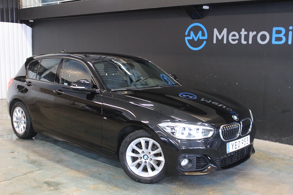 BMW 118I 5-dörrars M Sport Steptronic Sortchassi/Ljuspkt Euro 6