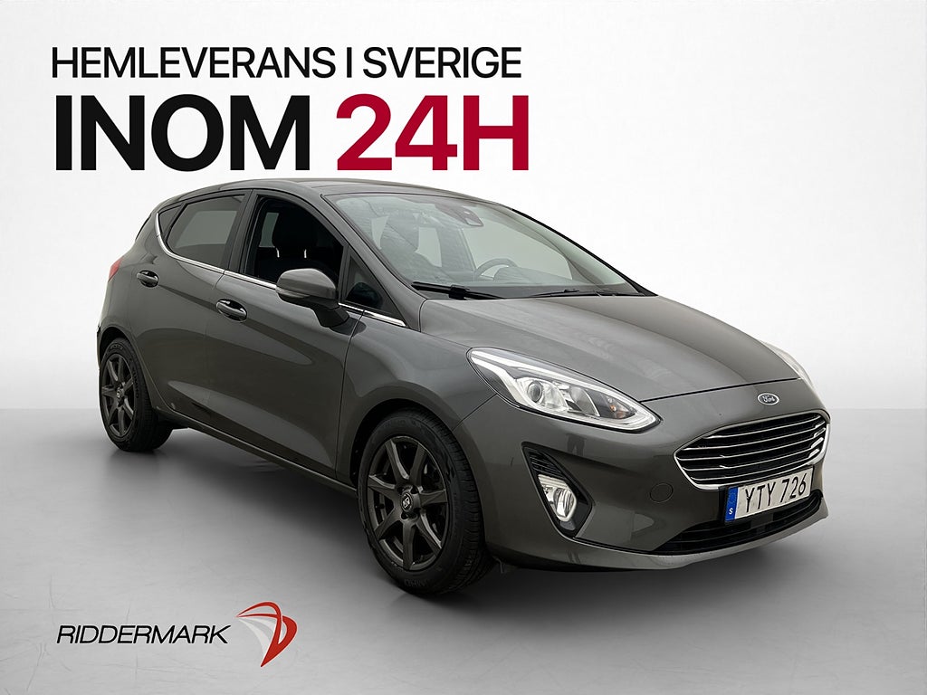 Ford Fiesta EcoBoost 100hk Titanium Panorama CarPlay Navi