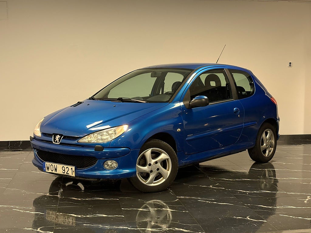 Peugeot 206 3-dörrar 1.6 Sport, X-Line 109Hk