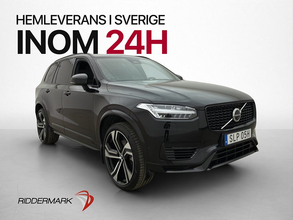 Volvo XC90 Recharge T8 Ultra Dark 7 Sits B&W Pano Luft Drag