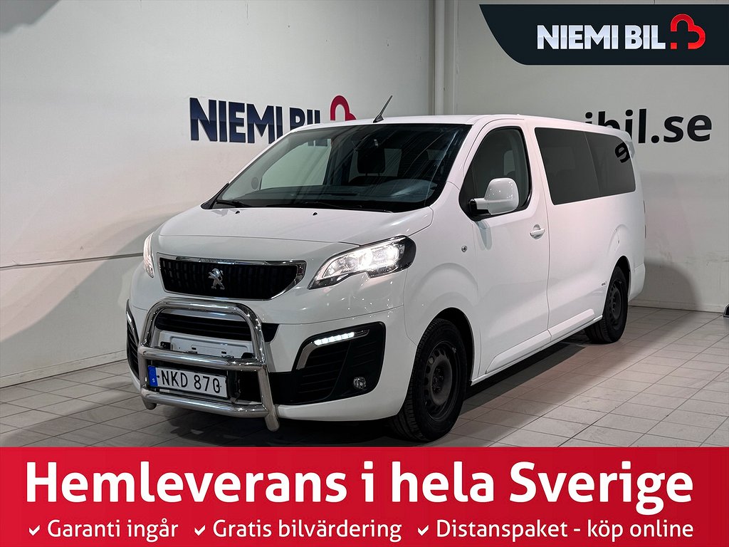 Peugeot Expert Traveller 2.0 9-sits Drag Mvärm S/V-hjul MOMS