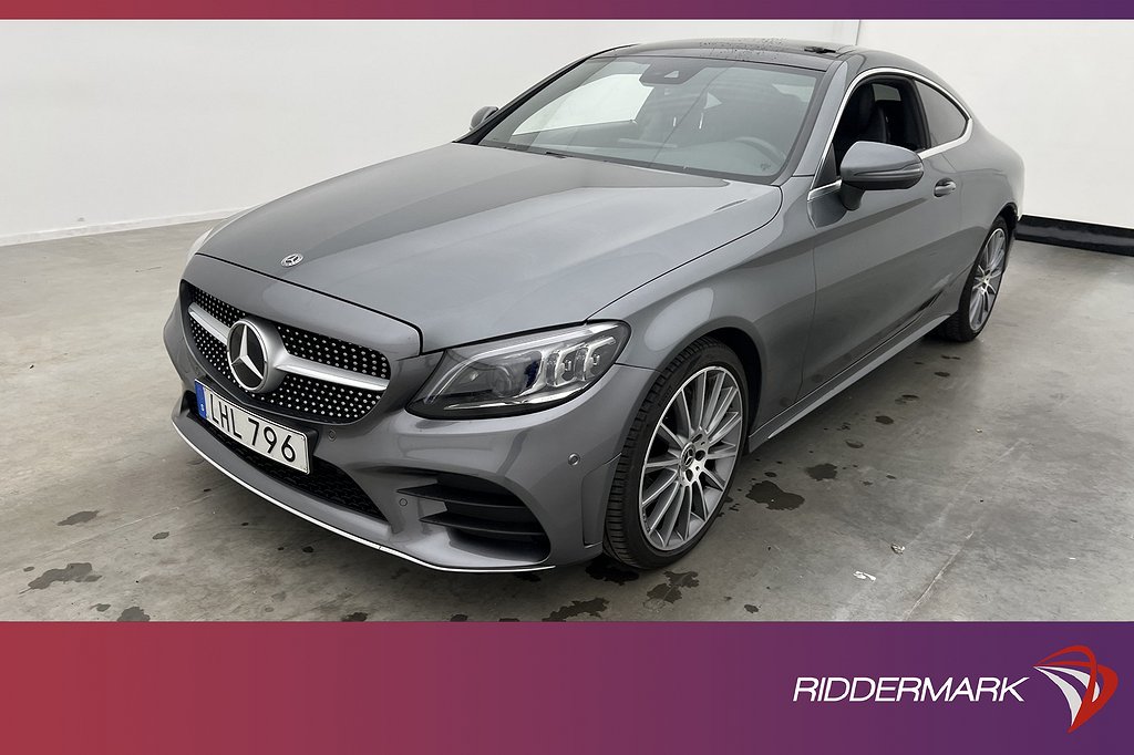 Mercedes-Benz C 220 d Coupé AMG Pano Burm D-Vär 4,95% RÄNTA