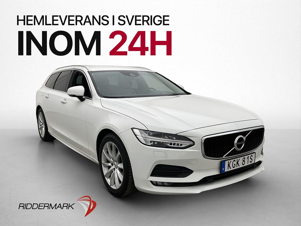 Volvo V90 D4 Advanced VOC Värmare Kamera Navi CarPlay Drag